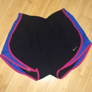 Black/pink/blue Nike Running Shorts